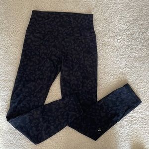 ACTA Black Leopard Print Leggings